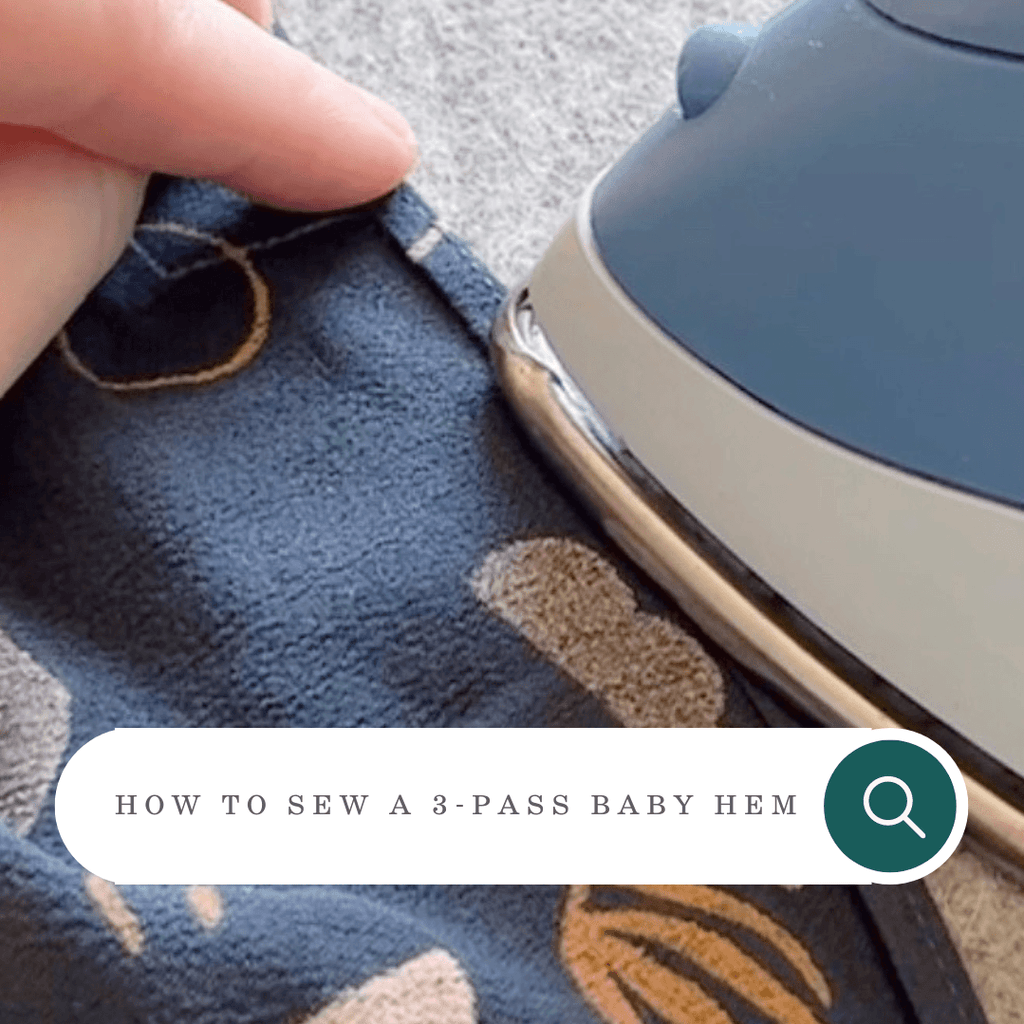 Sewing Tutorial How to Sew a 3Pass Baby Hem Needle Sharp