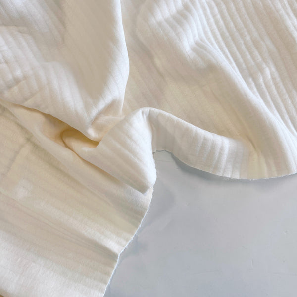 Ivory Quilted Cotton Knit