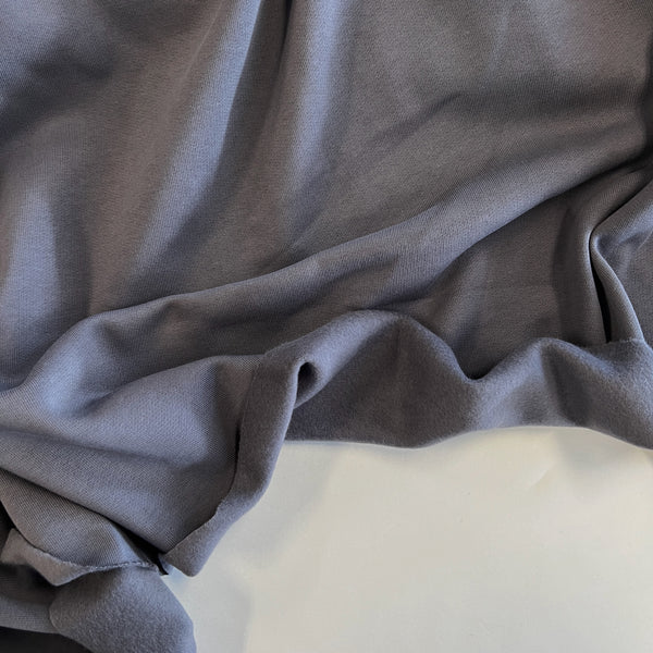 Calm Gray Brushed Cotton Fleece
