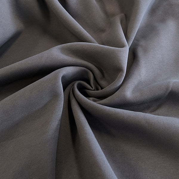 Calm Gray Brushed Cotton Fleece