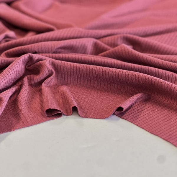 Dark Blush Wide Rib Knit