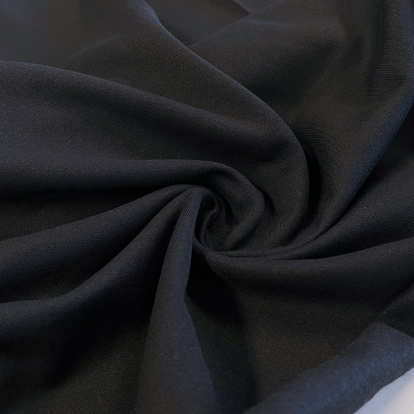 Black Cotton Poly Sweatshirt Fleece