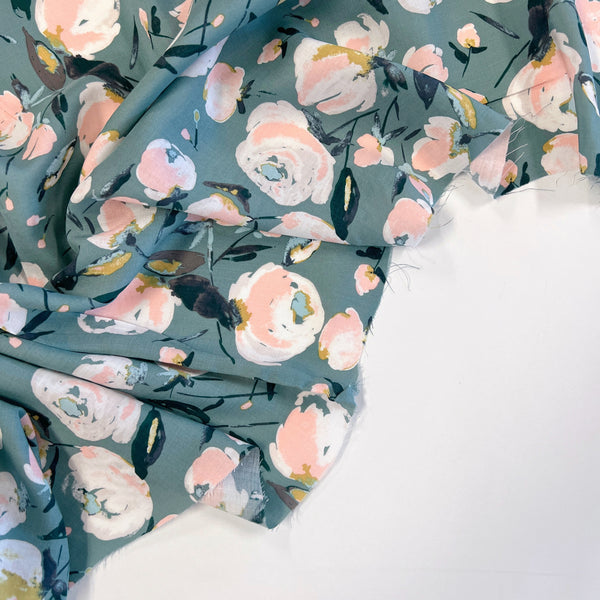 Everlasting Blooms Rayon Challis