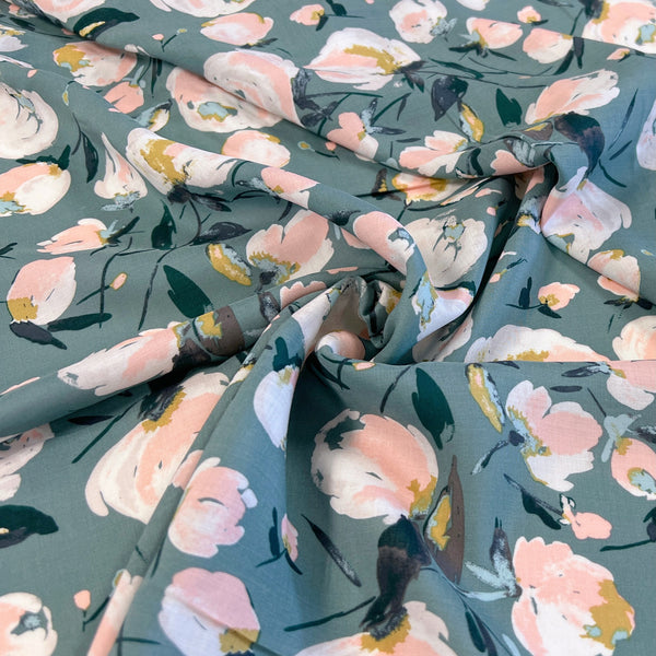 Everlasting Blooms Rayon Challis