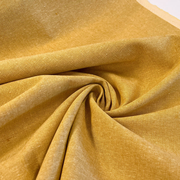 Mustard Essex Yarn Dye Linen