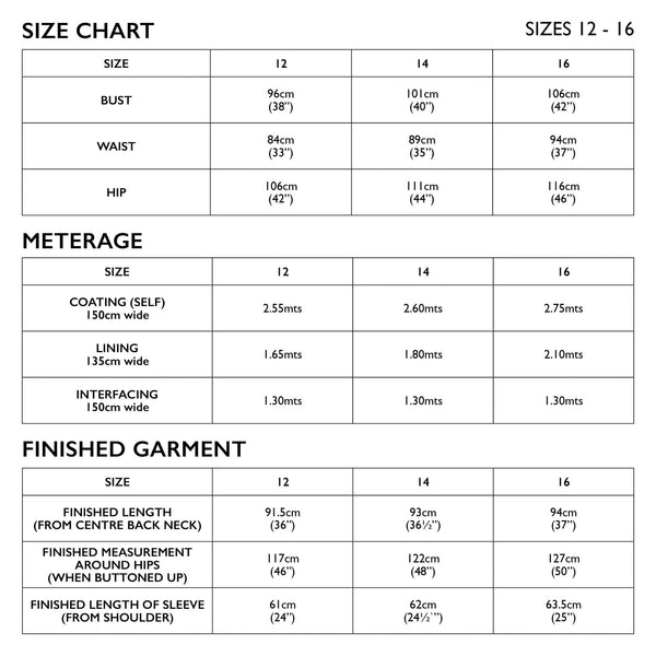 Oslo Coat Sewing Pattern from Tessuti Fabrics - Needle Sharp