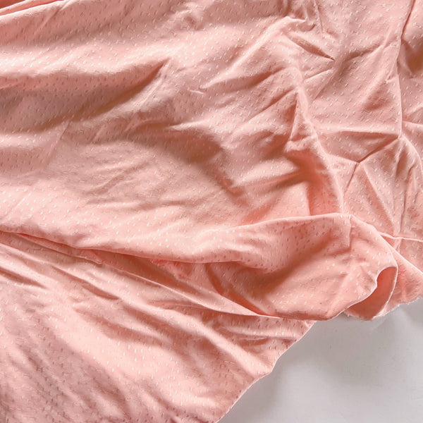 Peach Blush Viscose Poppy Dobby - Needle Sharp