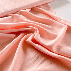 Peach Blush Viscose Poppy Dobby - Needle Sharp
