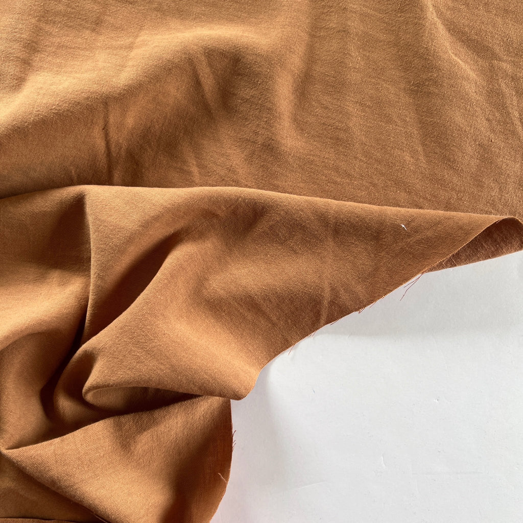 Pecan Washed Linen Cotton Twill - Needle Sharp