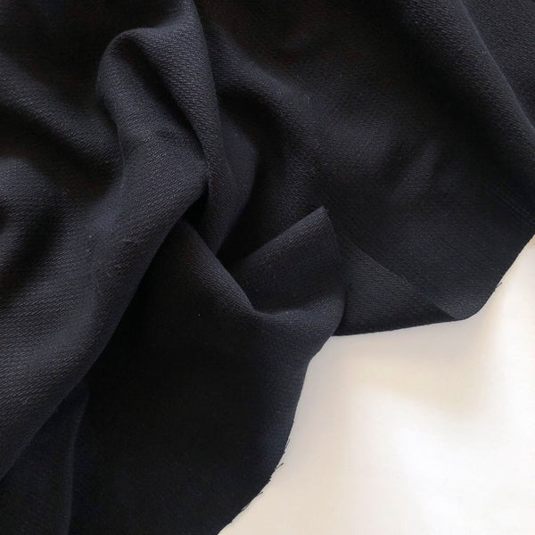 Black Dobby Textured Tencel - Needle Sharp