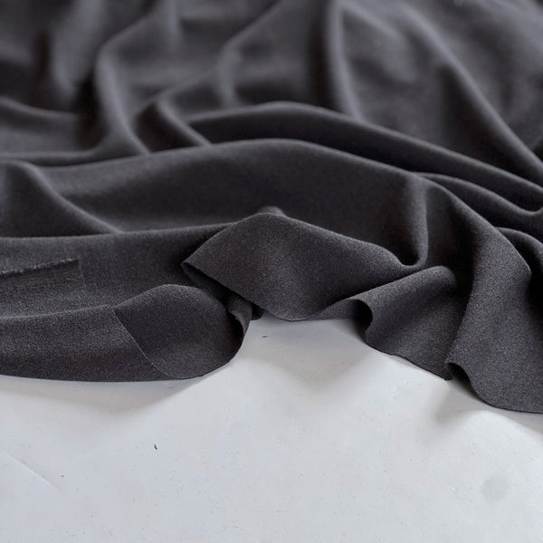 Charcoal Gray Double Crepe - Needle Sharp