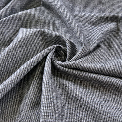 Charcoal Wool Blend Micro Dogtooth Suiting - Needle Sharp