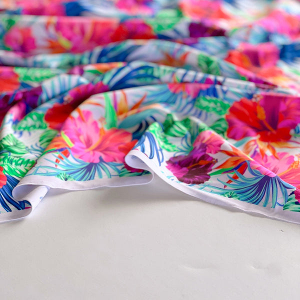 Happy Hibiscus Floral Spandex - Needle Sharp