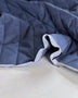 Indigo Pre-quilted Stripe Cotton Polyester - Needle Sharp