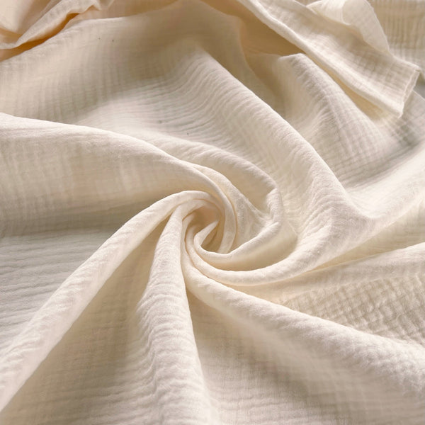Ivory Organic Cotton Double Gauze - Needle Sharp