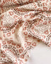 Ivory Painted Tile Printed Viscose Linen Cotton - Needle Sharp