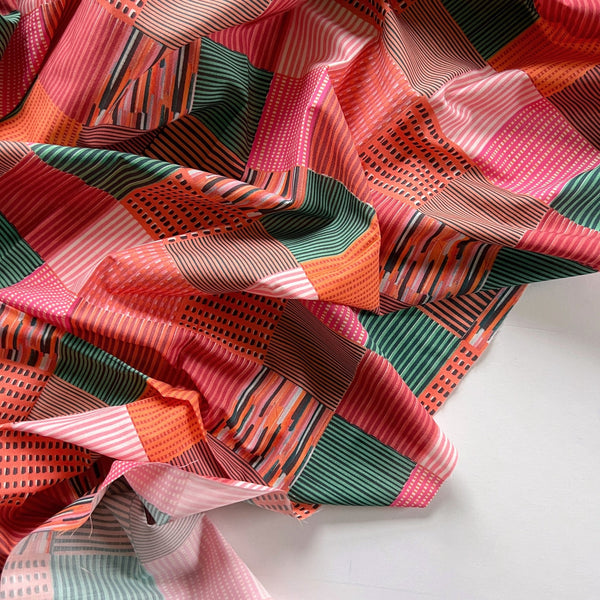 Midcentury Patchwork Printed Cotton Lawn - Needle Sharp