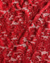 Red Floral Cotton/Nylon Lace - Needle Sharp