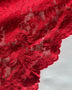 Red Floral Cotton/Nylon Lace - Needle Sharp