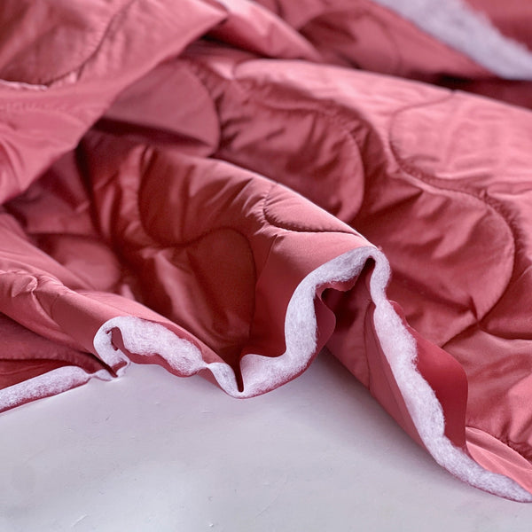 Rose Pre-quilted Wave Dune Polyester - Needle Sharp
