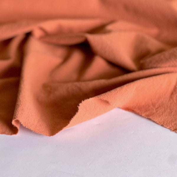 Rust Crinkle Cotton Poplin - Needle Sharp