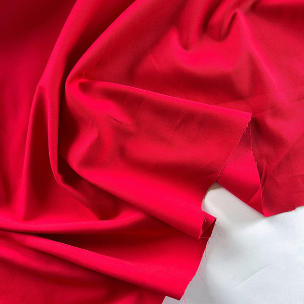 Scarlet Brushed Cotton Twill Suiting - Needle Sharp