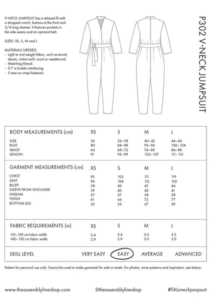 V Neck Jumpsuit - Needle Sharp