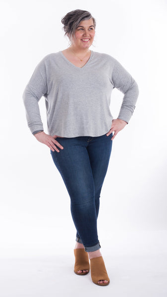 Tabor V-Neck Sewing Pattern by Sew House Seven