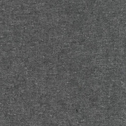Remnant - Charcoal Yarn Dyed Essex Linen - 1.81  yd