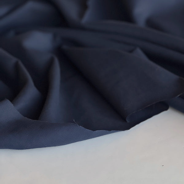 Indigo Washed Linen Cotton Blend