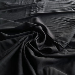 Black Rayon Poplin