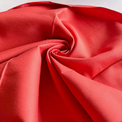 Remnant - Brick Red Cotton Twill - 1.58 yd