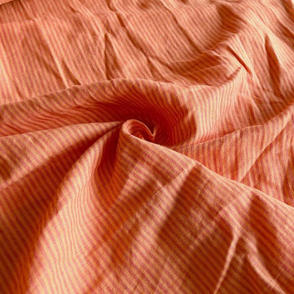 Apricot Pinstripe Linen