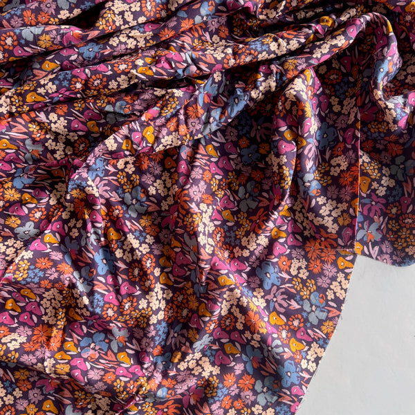 Meadow Dusk Ditzy Floral Rayon