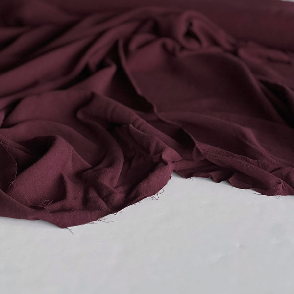 Berry Linen Viscose Crepe