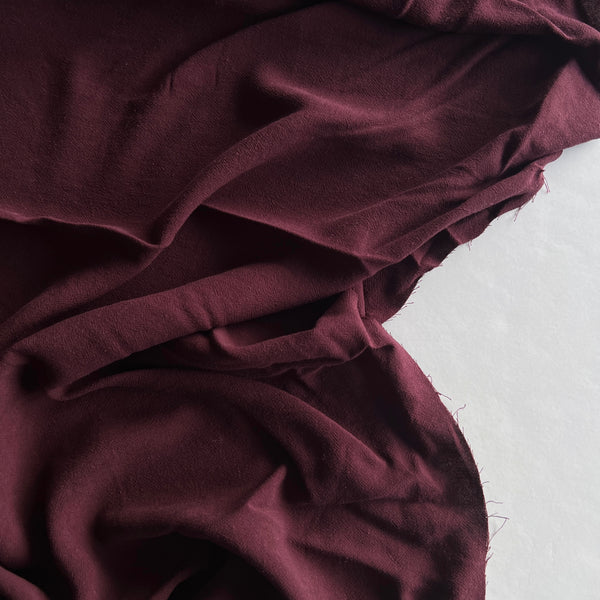 Berry Linen Viscose Crepe