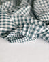 Forest Green Gingham Double Gauze