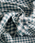 Forest Green Gingham Double Gauze