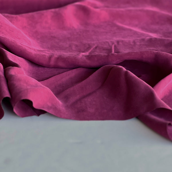 Cranberry Viscose Imitation Silk