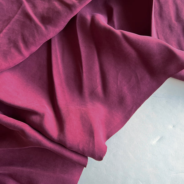 Cranberry Viscose Imitation Silk