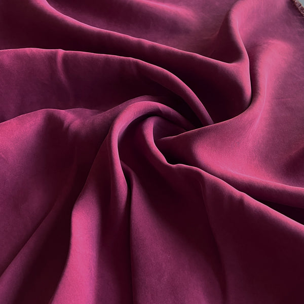 Cranberry Viscose Imitation Silk