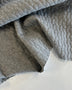 Gray Cable Embossed Quilted Jersey