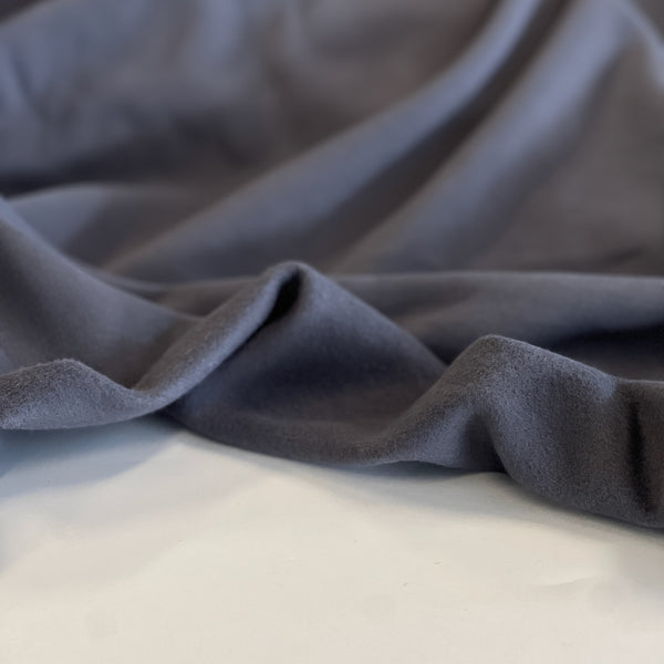 Calm Gray Brushed Cotton Fleece