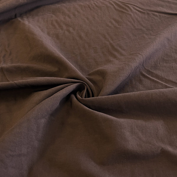 Cacao Brown Cotton Hemp Slub
