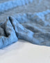 Denim Blue Pyper Checked Linen Jacquard