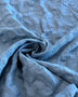 Denim Blue Pyper Checked Linen Jacquard