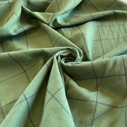 Green Maze Linen Cotton Check