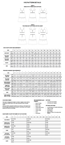 Ivie Dress Sewing Pattern from Chalk & Notch