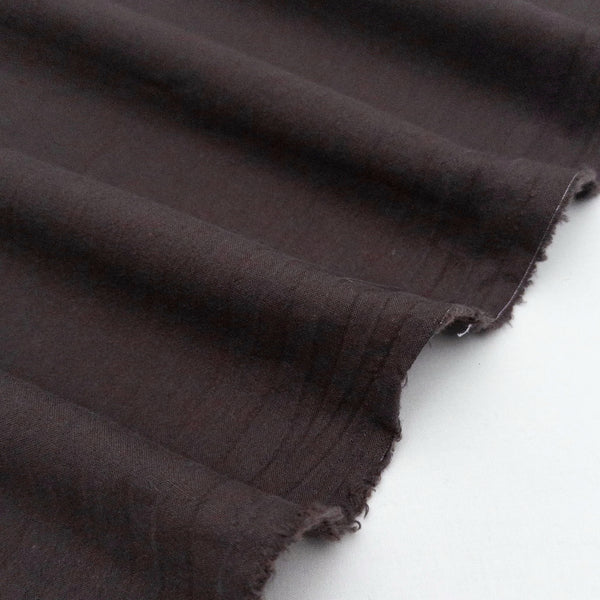 Remnant - Chocolate Cotton Crepe - 2.85 yd