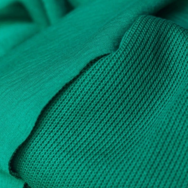 Remnant - Jolly Green Doubleface Rib Knit - 1  yd